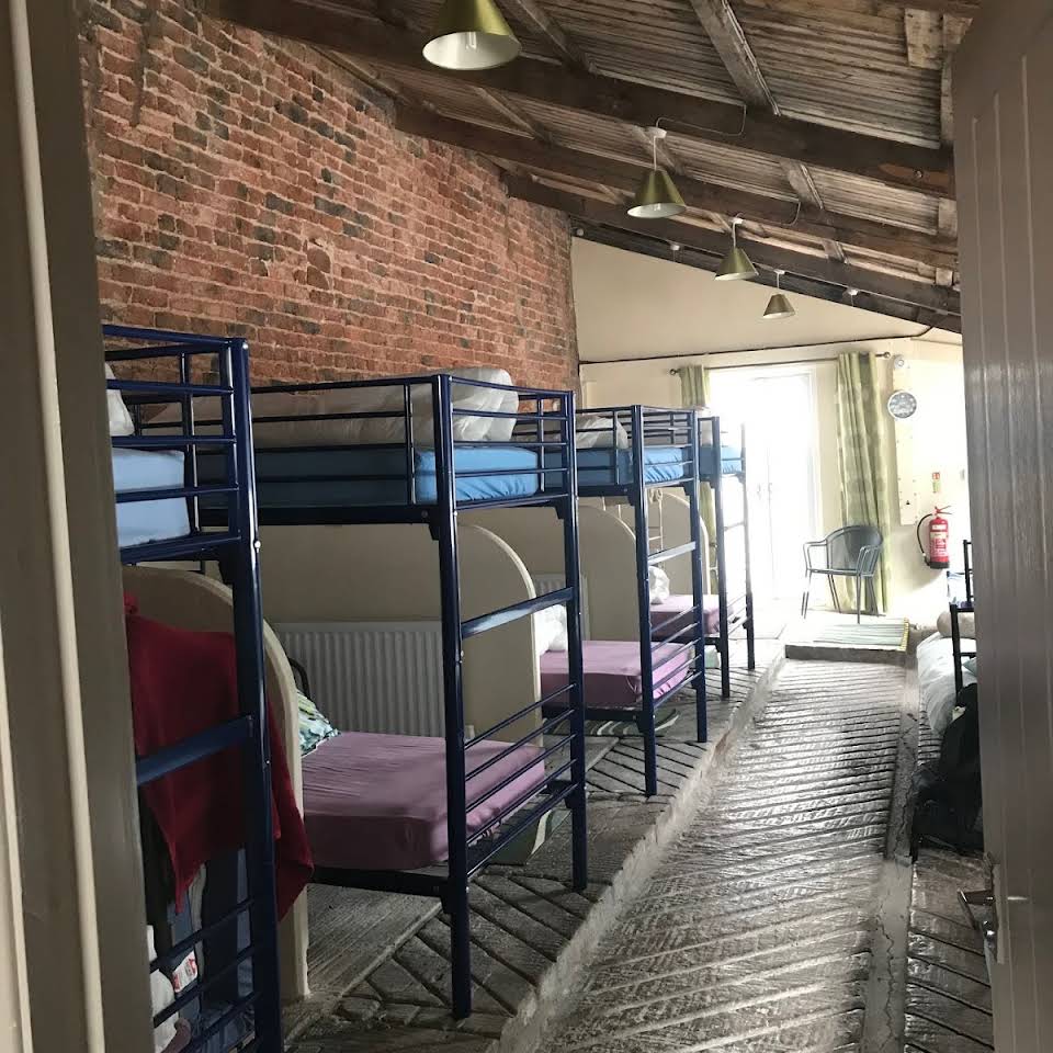 Bunk beds in the camping barn